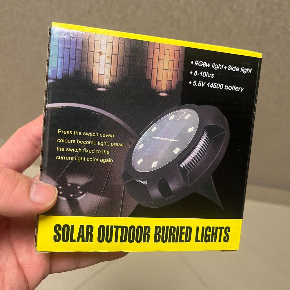 Bundle of 4 Solar Outdoor Buried Lights | Each Box = 1 Light